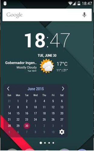 月历桌面部件:Month Calendar Widget软件截图2