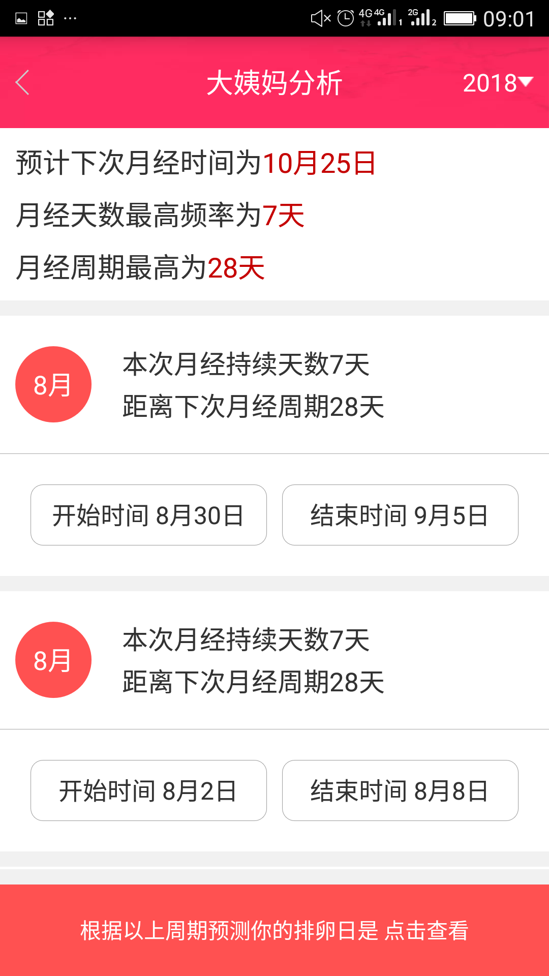 排卵期安全期日历游戏截图4